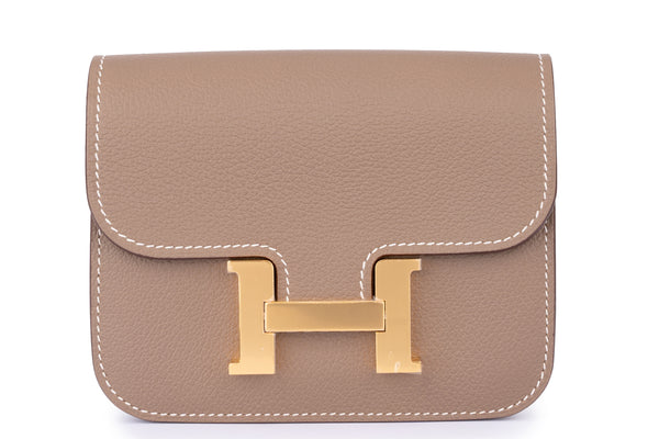 Hermès Constance Slim Epsom Etoupe GHW