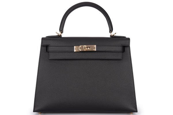 Hermès Kelly 28 Sellier Epsom Black PBHW