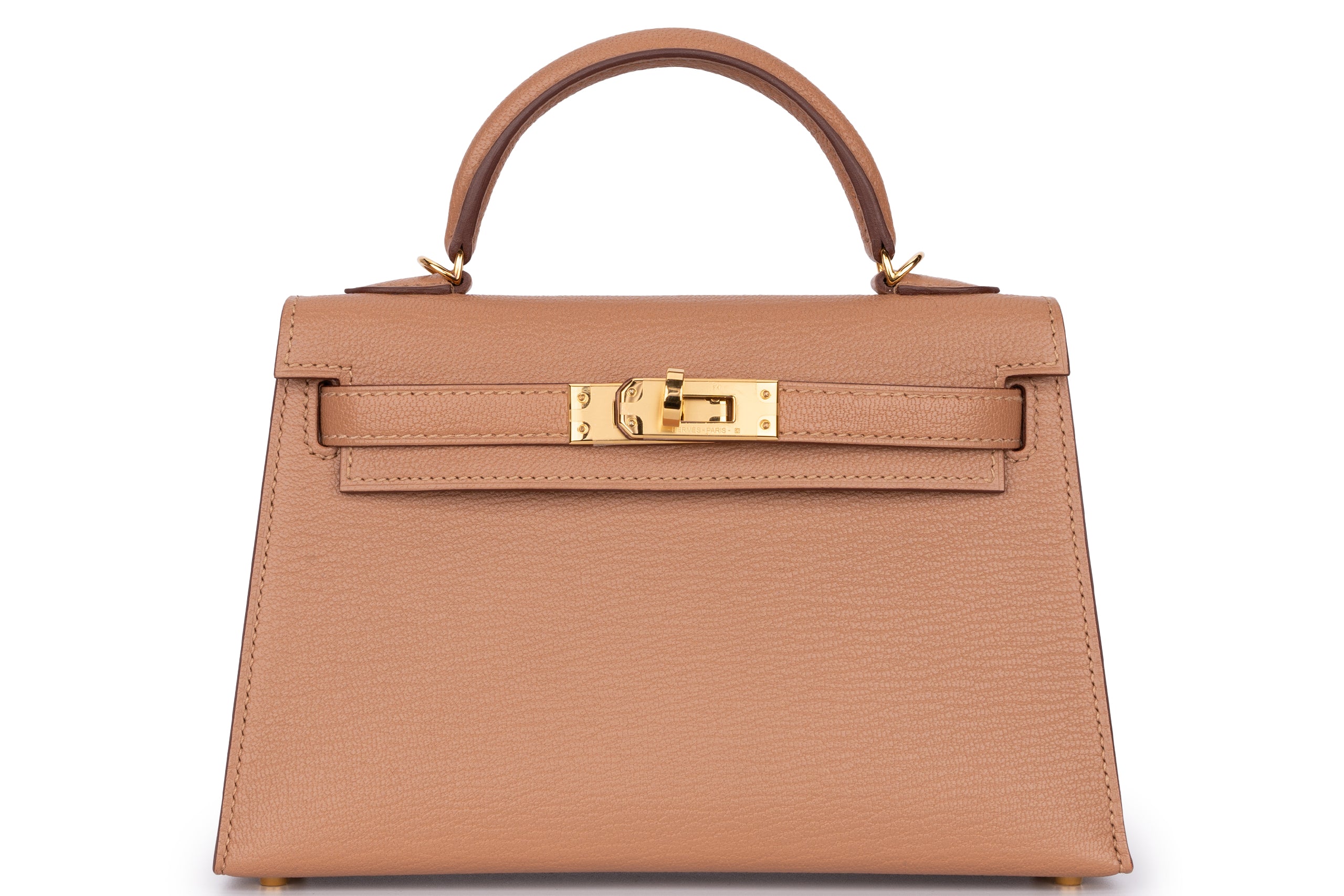 Hermès Mini Kelly Sellier Mysore Goatskin Quebracho GHW – Love