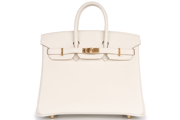 Hermès Birkin 25 Retourne Togo Mushroom GHW