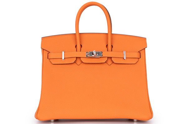 Hermès Birkin 25 Retourne Togo Orange PHW