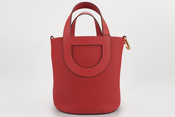 Hermès In The Loop 18 Clemence/Swift Vermillion GHW