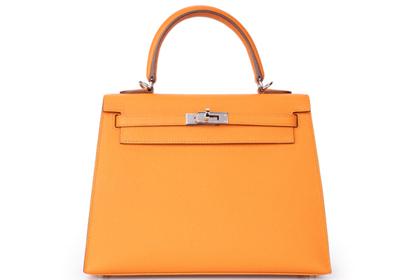 Hermès Kelly 25 Epsom Orange PHW