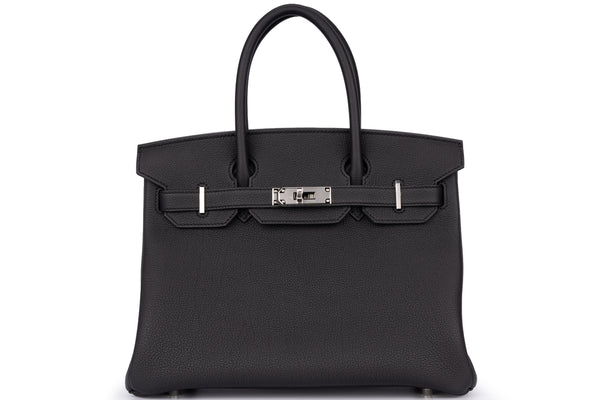 Hermès Birkin 30 Retourne Togo Black Palladium Hardware