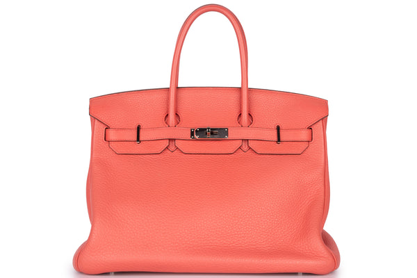 Hermès Birkin 35 Retourne Clemence Bougainvillea PHW