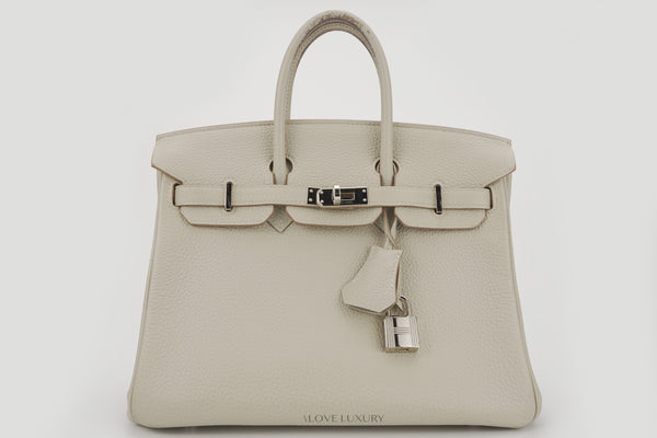 Hermès Birkin 25 Togo Gris Perle PHW