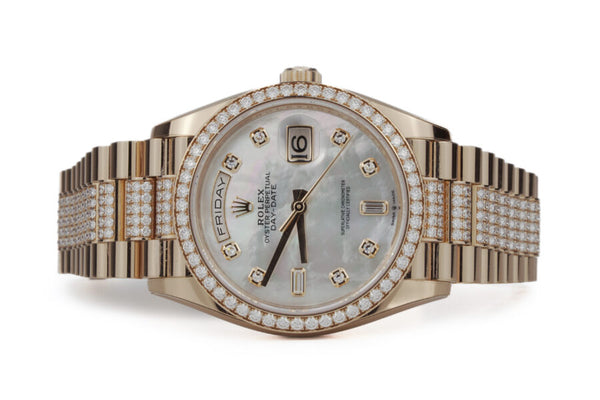 Rolex, Oyster Day-date, Everose Gold 36mm Diamonds 128345rbr 2023