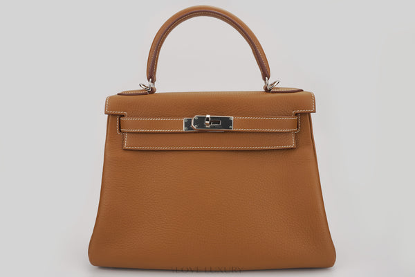 Hermès Kelly 28 Retourne Togo Gold PHW