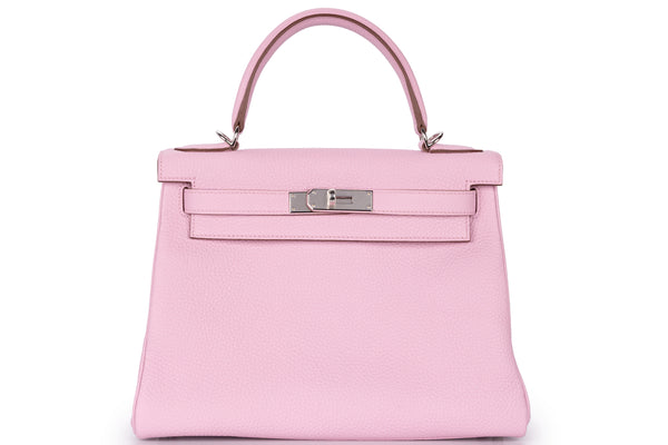 Hermès Kelly 28 Retourne Clemence Mauve Sylvestre PHW