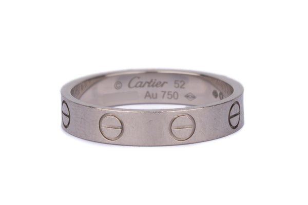 Cartier Love Classic White Gold Slim Ring