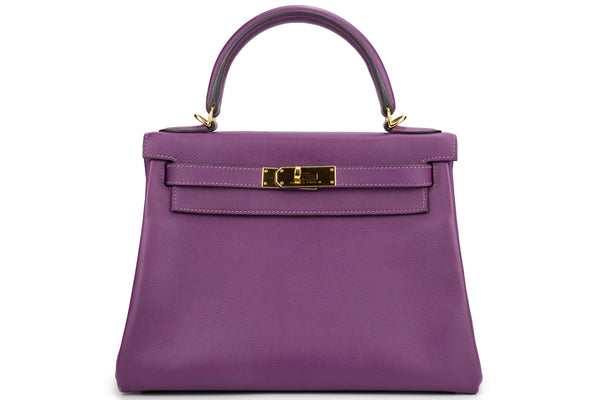 Hermès Kelly 28 Evercolor Anemone GHW