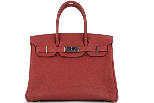 Hermès Birkin 30 Retourne Togo Rouge VIF PHW