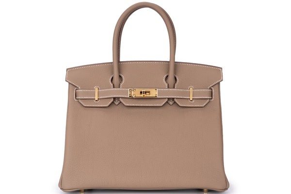 Hermès Birkin 30 Retourne Togo Etoupe GHW