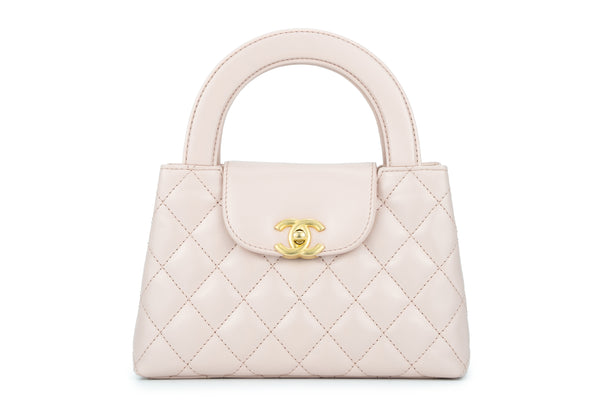 Chanel Kelly Small Shopping Bag Calfskin Light Pink GHW