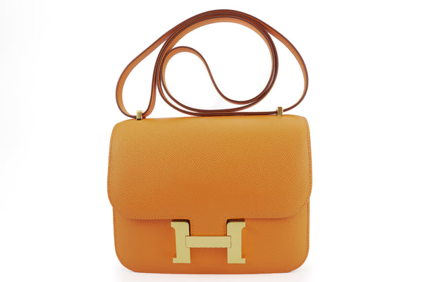 Hermès Constance 18 Mirror Epsom Orange GHW