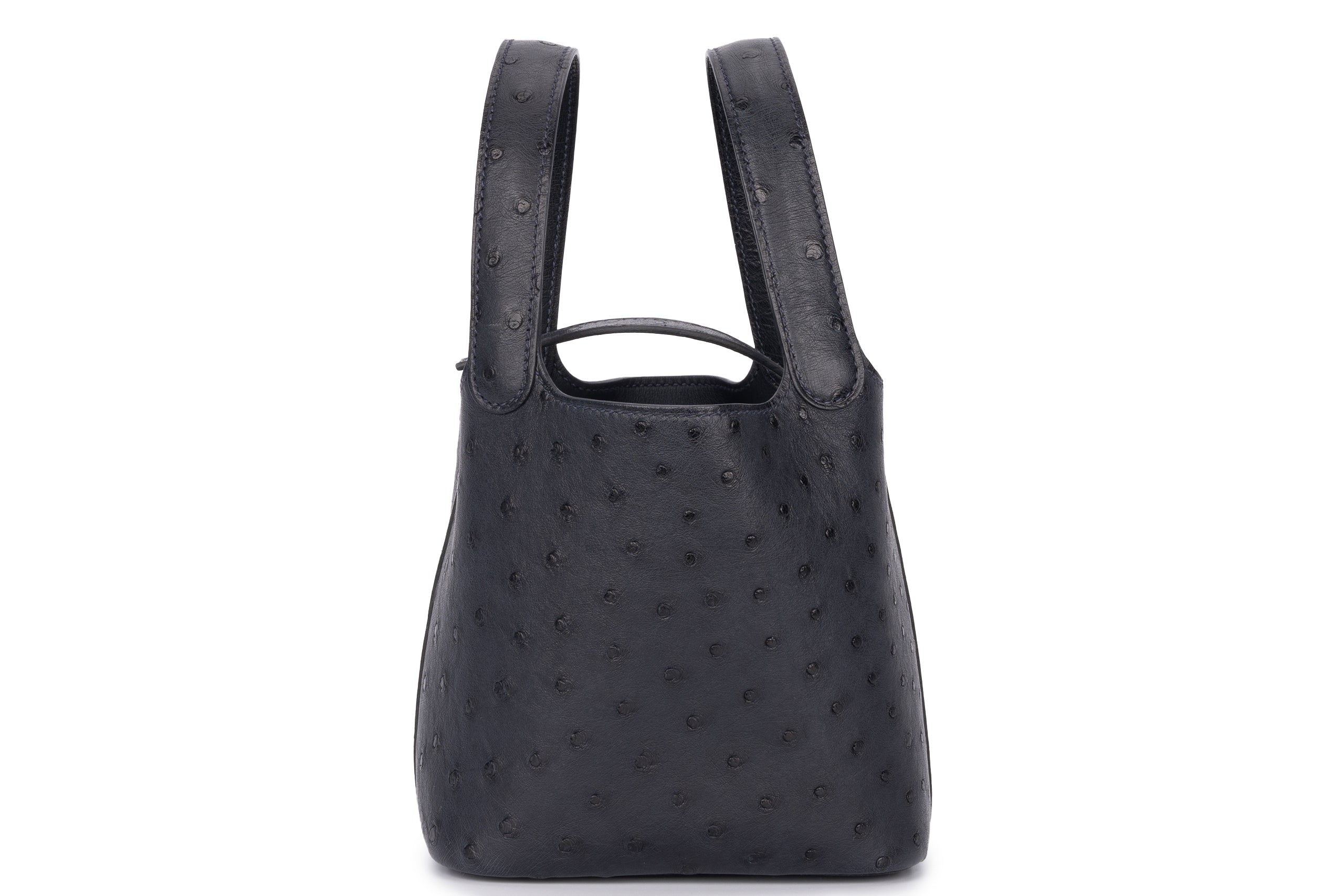 Hermès Micro Picotin Ostrich Caban PHW – Love Luxury Dubai