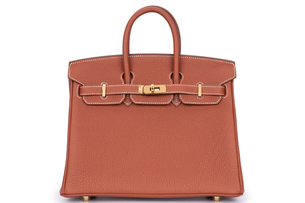 Hermès Birkin 25	Veau	Togo	Sienne	PHW