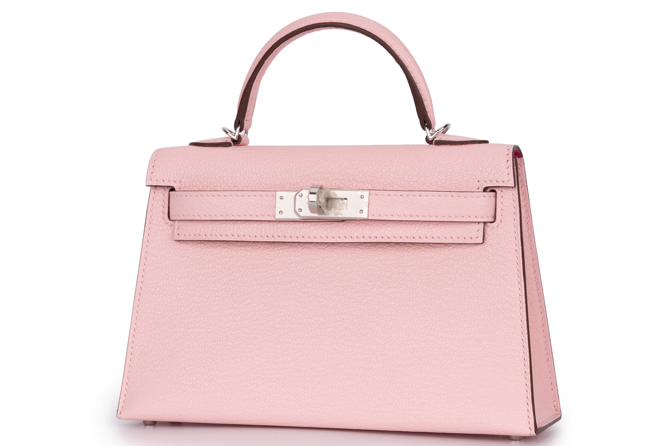 Hermès Mini Kelly Chevre Pink Sakura/Rose Mexico PHW – Love Luxury