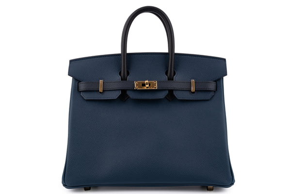 Hermès Birkin 25	Tri-Color	Epsom	Bleu De Prusse / Indigo / Noir	GHW