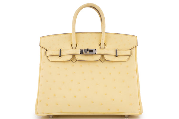 Hermès Birkin 25	Exotic	Ostrich	Limoncello	PHW