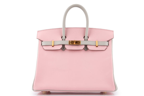 Hermès Birkin 25	HSS	Chevre	Sakura/Gris Pale	BGHW