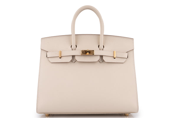 Hermès Birkin 25	Sellier	Epsom	Craie 	GHW