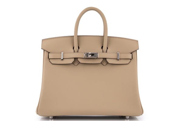 Hermès Birkin 25		Swift	Beige Marfa Verso Gris Pale	PHW