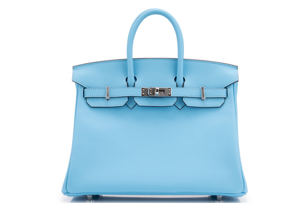 Hermès Birkin 25		Swift	Blue Celeste	PHW