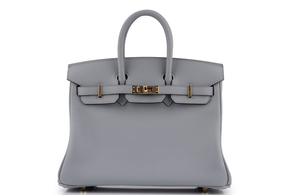 Hermès Birkin 25 Swift Gris Pantin PBHW