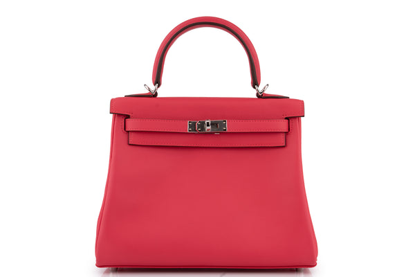 Hermès Kelly 25	Retourne	Swift	Rose Extreme	PHW