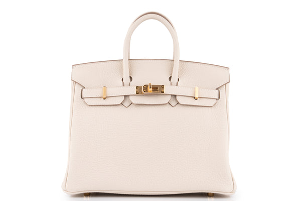 Hermès Birkin 25	Togo	Craie	GHW