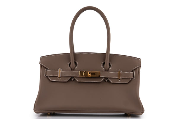 Hermès Birkin 29 Shoulder Light Evercolour Etoupe GHW