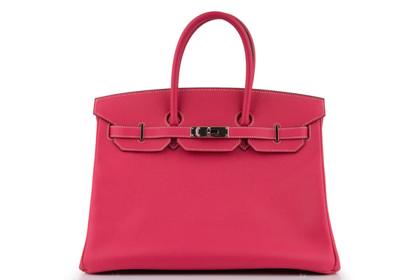 Hermès Birkin 35	Retourne	Epsom	Rose Tyrian 	PHW