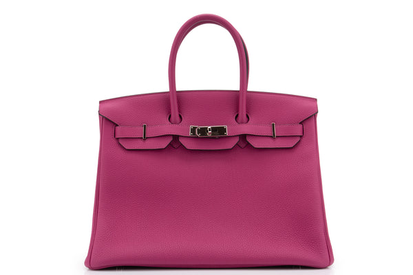 Hermès Birkin 35 		Togo	Rose Pourpre	 PHW