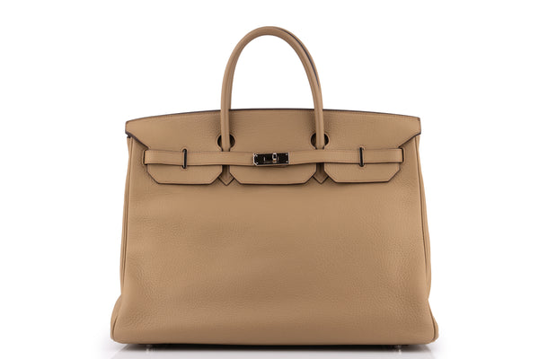 Hermès Birkin 40		Clemence	Pousiere	PHW