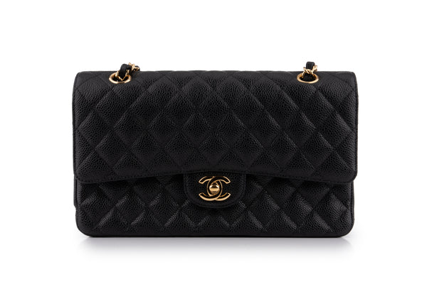 Chanel Classic Medium Double Flap	Caviar	Black	GHW