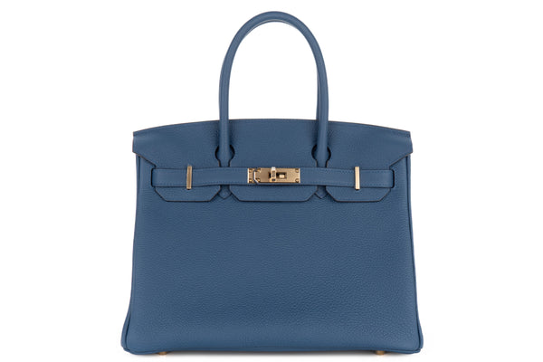 Hermès Birkin 30		Togo	Bleu Tie	PBHW