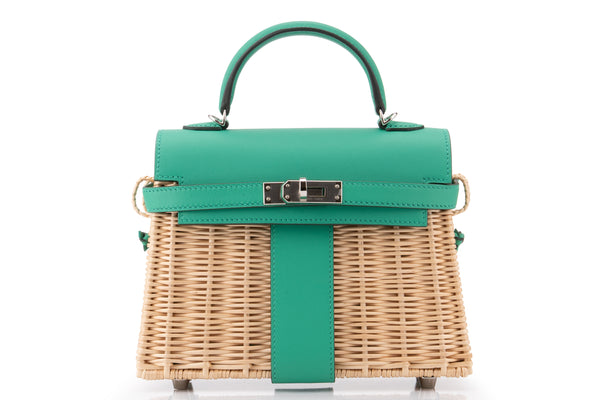Hermès Mini Kelly Picnic			Vert Comic	PHW