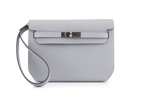 Hermès Kelly 25 Depeches Epsom Gris Pantin  PHW