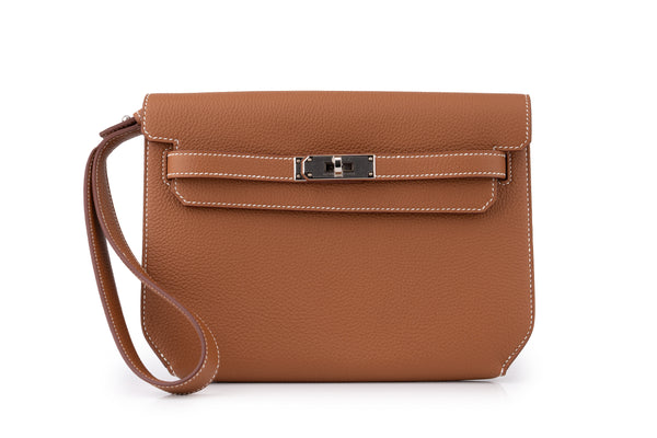Hermès Kelly 25 Depeches Togo Gold PHW