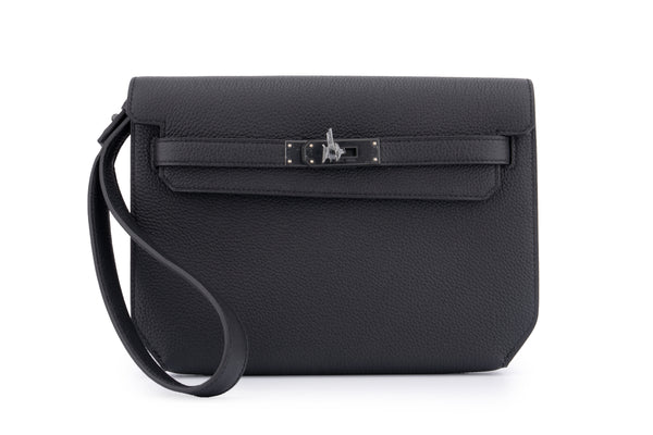 Hermès Kelly 25 Depeches	Togo Noir	Monochrome