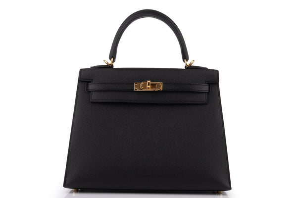 Hermès Kelly 25		Epsom 	Noir	GHW