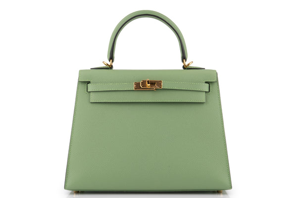 Hermès Kelly 25		Epsom	Vert Criquet	GHW