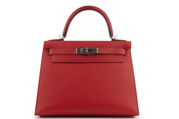 Hermès Kelly 28 Epsom Rouge Piment PHW