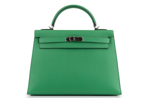 Hermès Kelly 32 Epsom Bamboo PHW