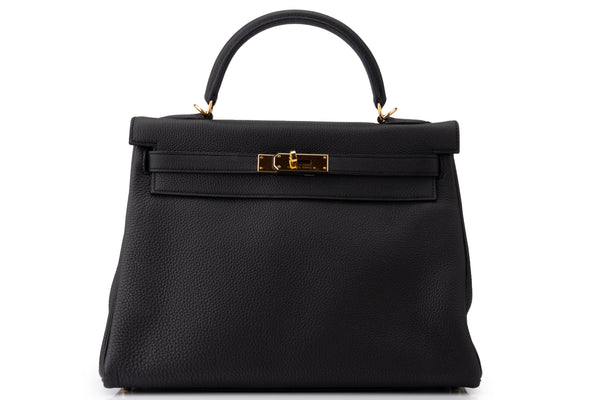 Hermès Kelly 32	Retourne	Togo	Noir	GHW