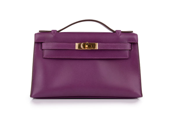 Hermès Mini Kelly Pochette		Swift	Anemone	GHW