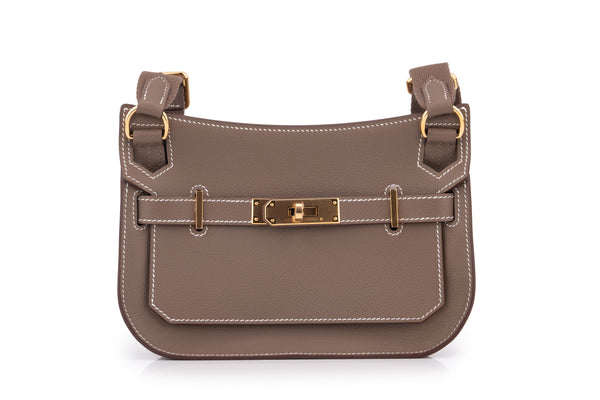 Hermès Jypsiere Mini		Evercolor	Etoupe	GHW