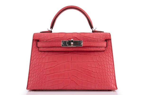 Hermès Mini Kelly		Alligator Mississippiensis	Rose Extreme	PHW