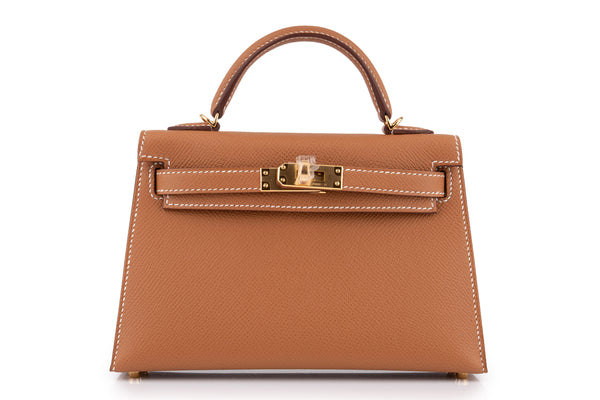 Hermès Mini Kelly	Epsom	Gold	GHW